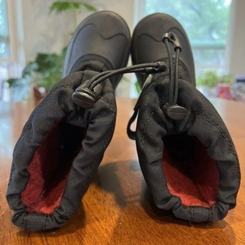 Kamik Waterproof Snow Boots Winter Pull‎ On Black Boots Size T10